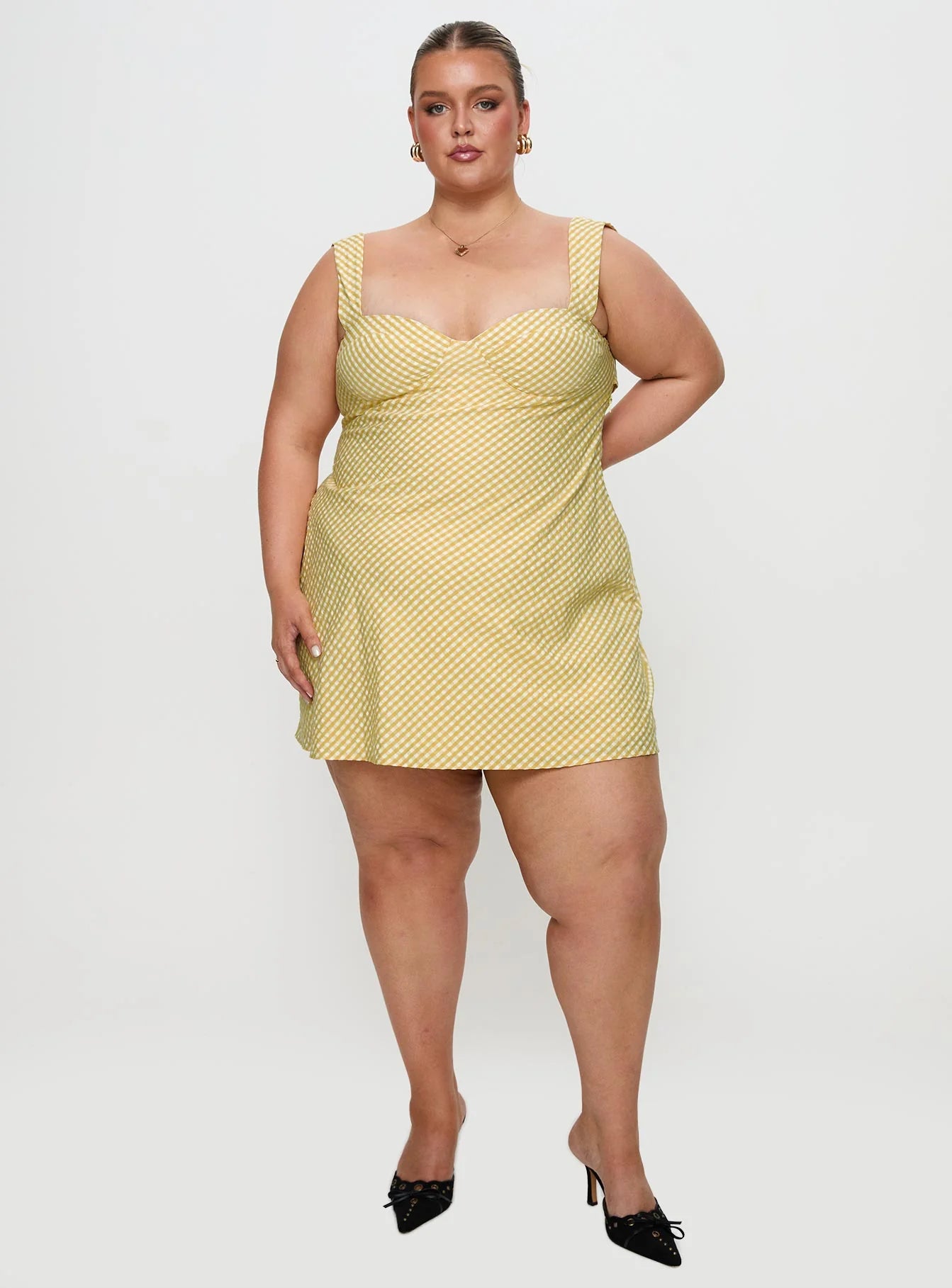 Mcbeath Mini Dress Yellow Curve