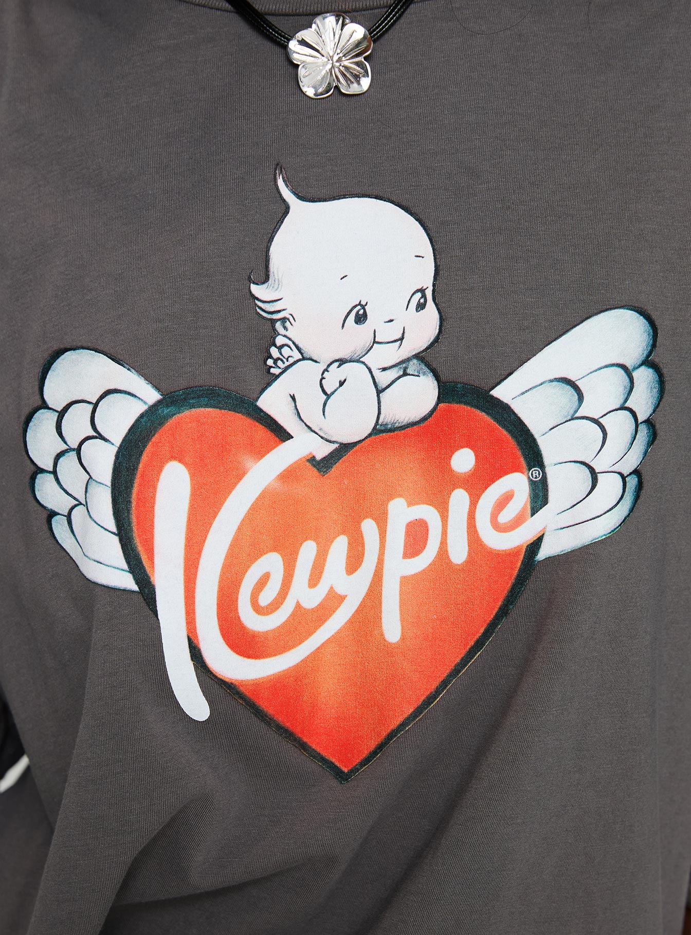 Kewpie Oversized Tee Washed Black