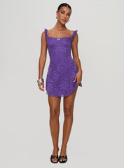 Beacall Mini Dress Purple