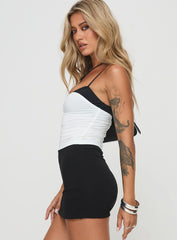 Vickee Top White / Black