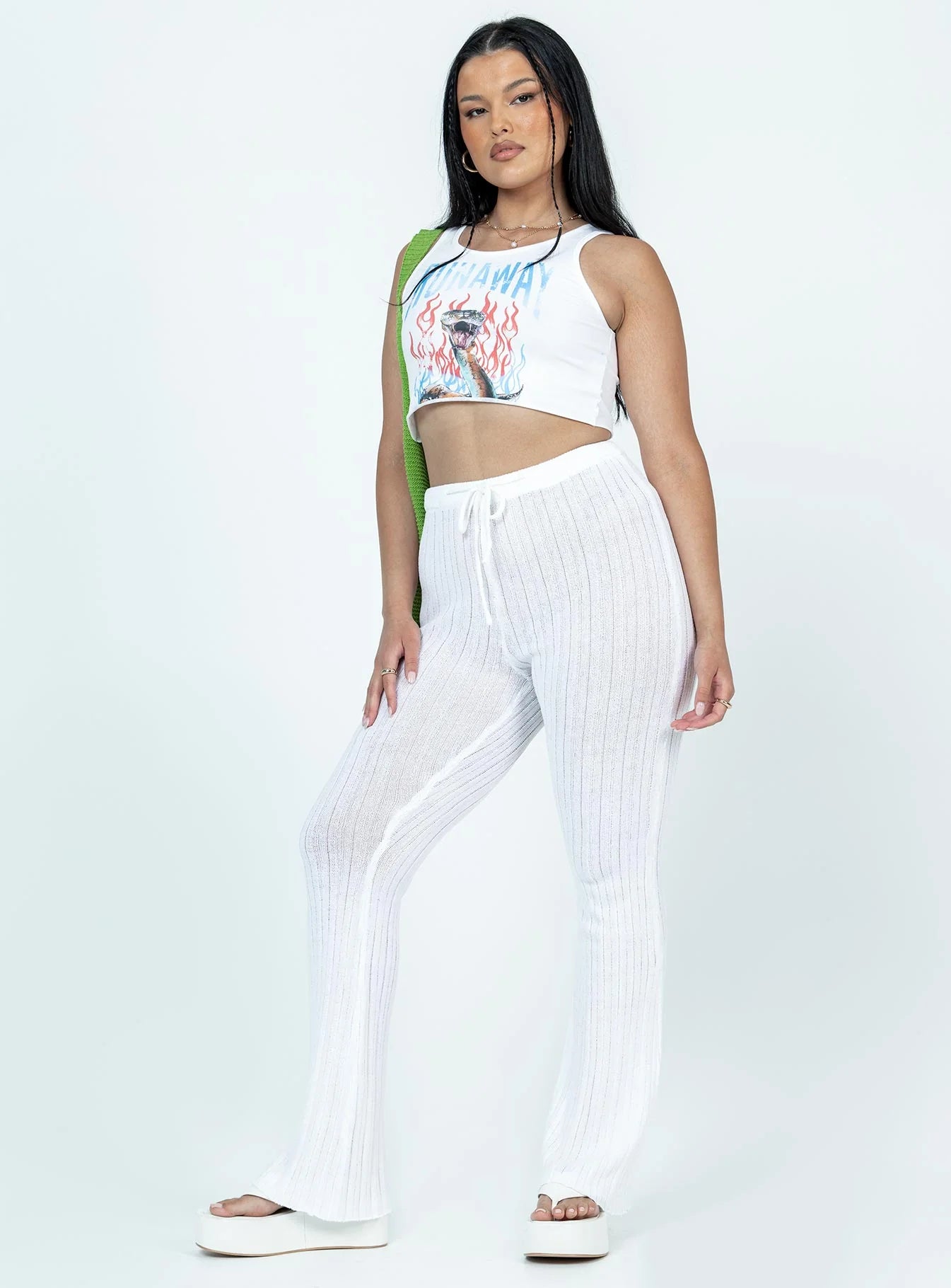 Santorini Knit Pant Ivory