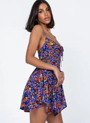 Barrett Mini Dress Dark Floral