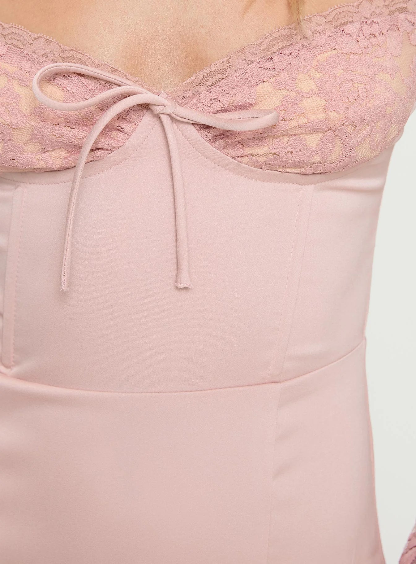 Markwell Long Sleeve Mini Dress Pink