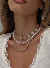 Keep Dreaming Layered Necklace Gold