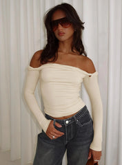 Dusky Long Sleeve Top Cream