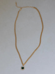 Kaye Necklace Gold / Green