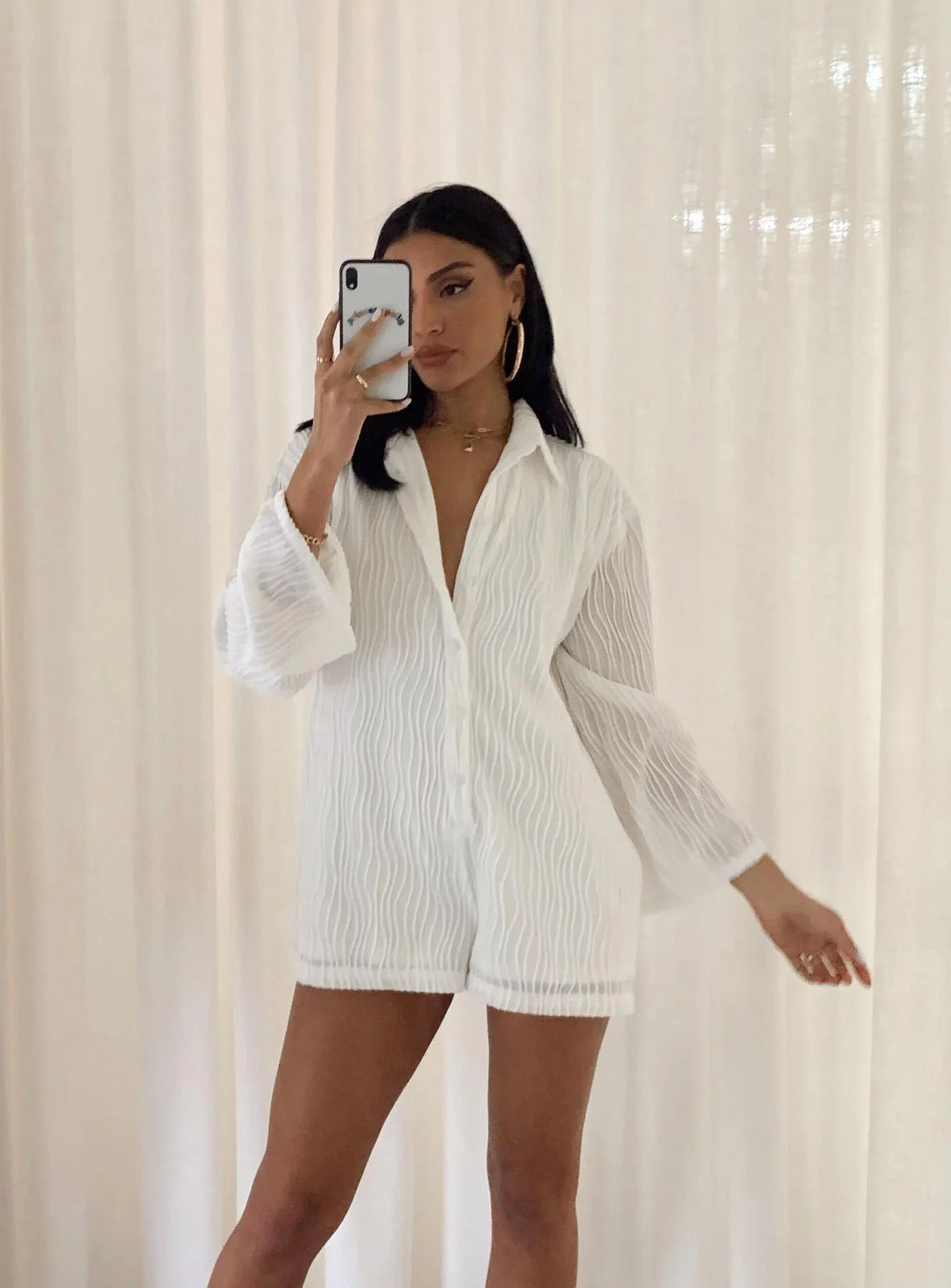 Dimitry Romper White