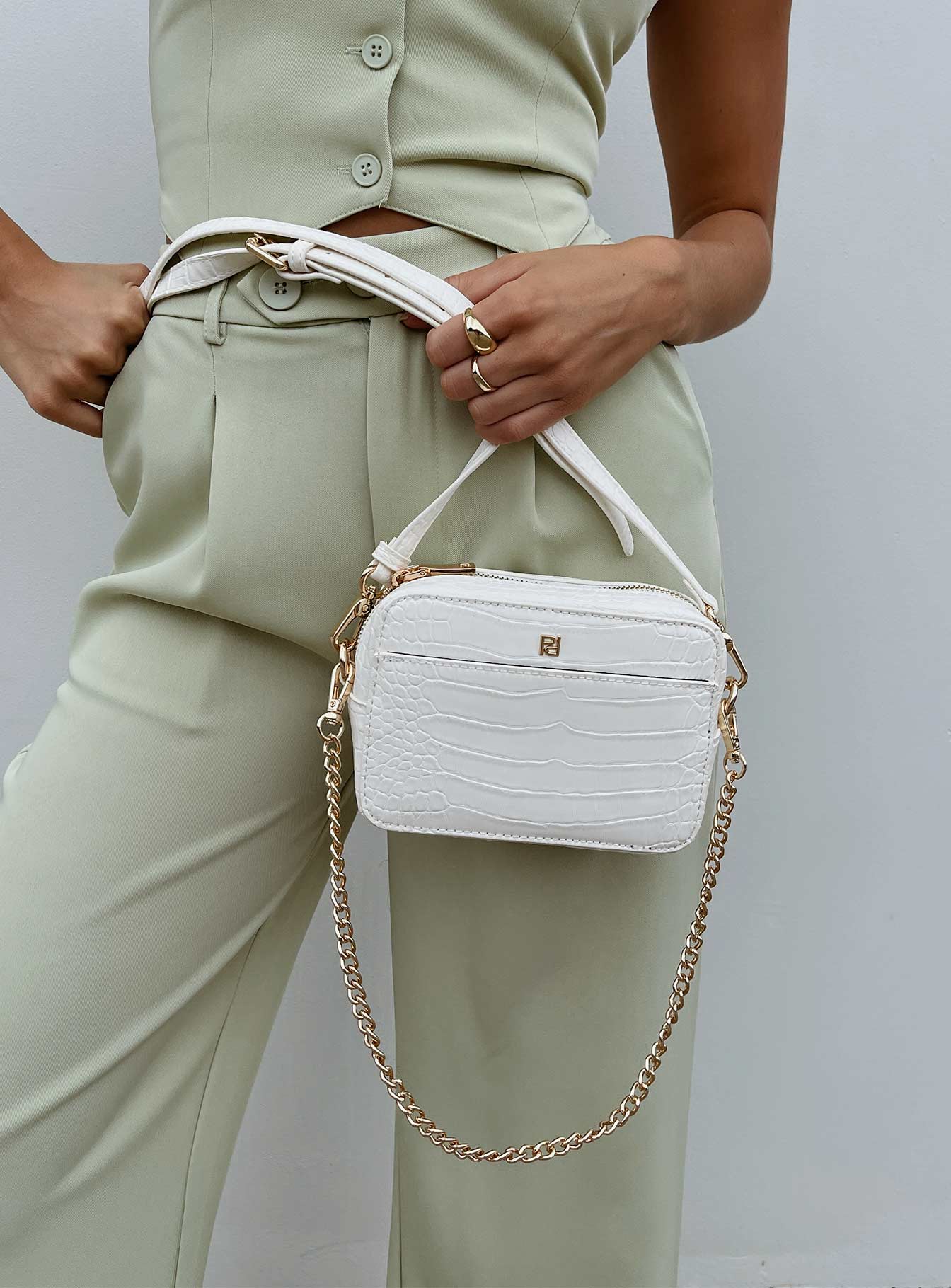 Olwin Crossbody Bag White