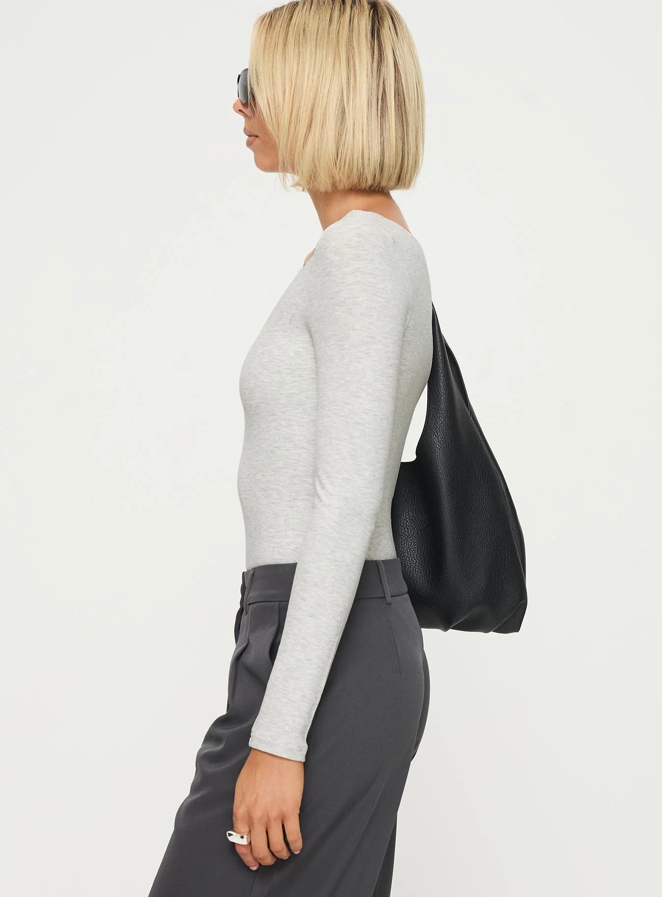 Greener Long Sleeve Bodysuit Grey