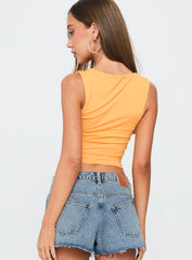 Back In Time Top Orange