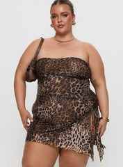 Donelli Mini Dress Leopard Curve