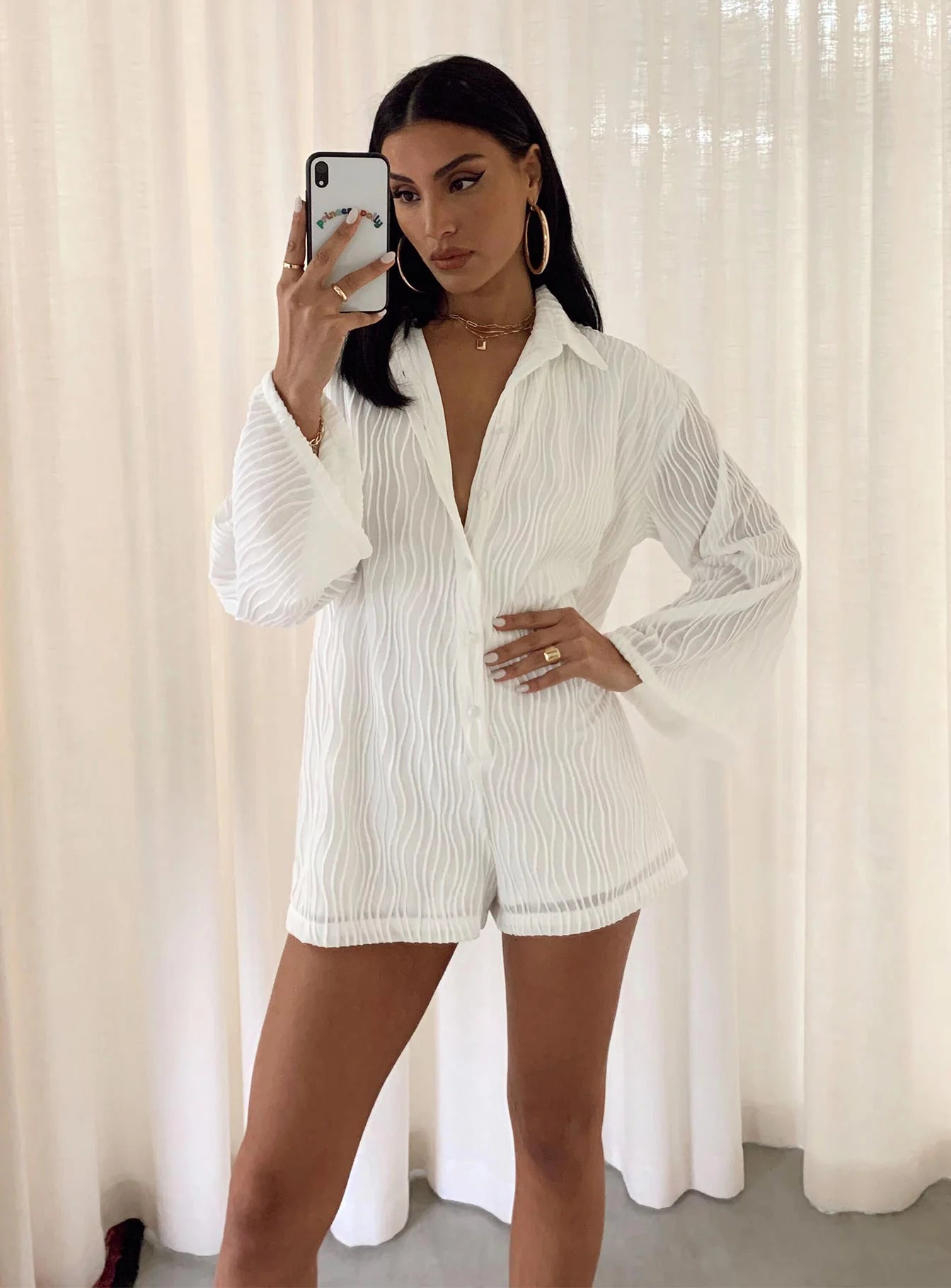 Dimitry Romper White