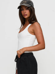 Baseline Rib Bodysuit White