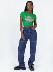 College Dropout Tee Green