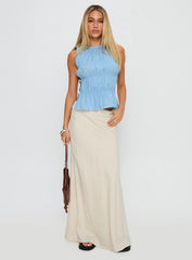 Read My Soul Bead Detail Top Blue