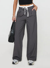 Auclaire Pinstripe Pant Charcoal