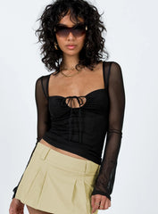 Chapman Long Sleeve Top Black