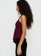 Attina Hardware Detail Top Plum