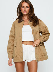 Philette Oversized Jacket Camel