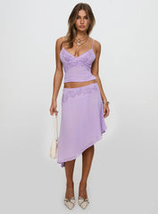 Pappilion Asymmetrical Skirt Lilac