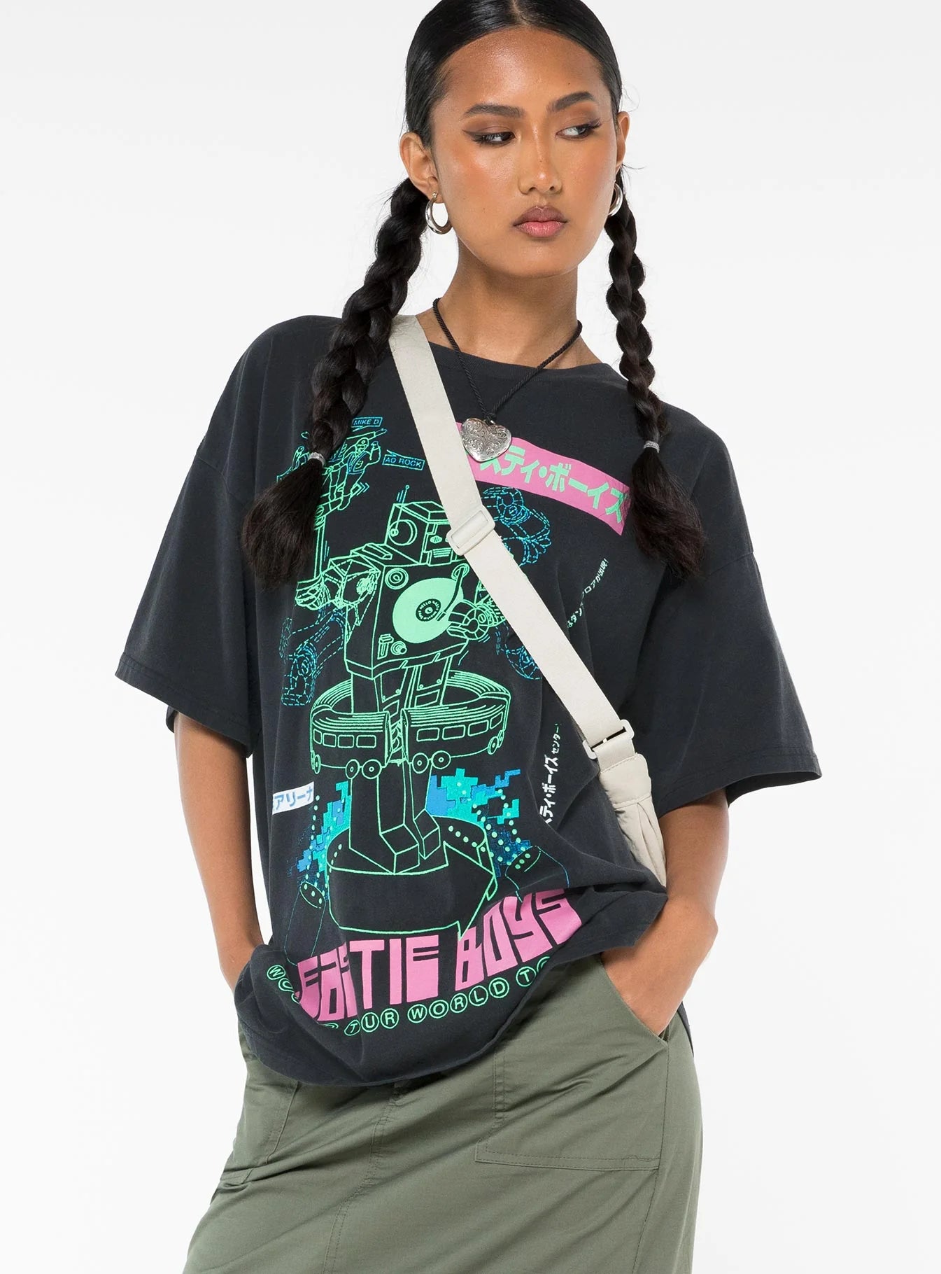 Beastie Boys World Tour Oversized Tee Black