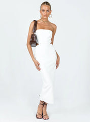 Maira Midi Dress White