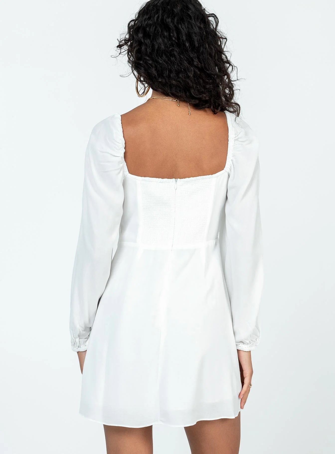Elvira Mini Dress White