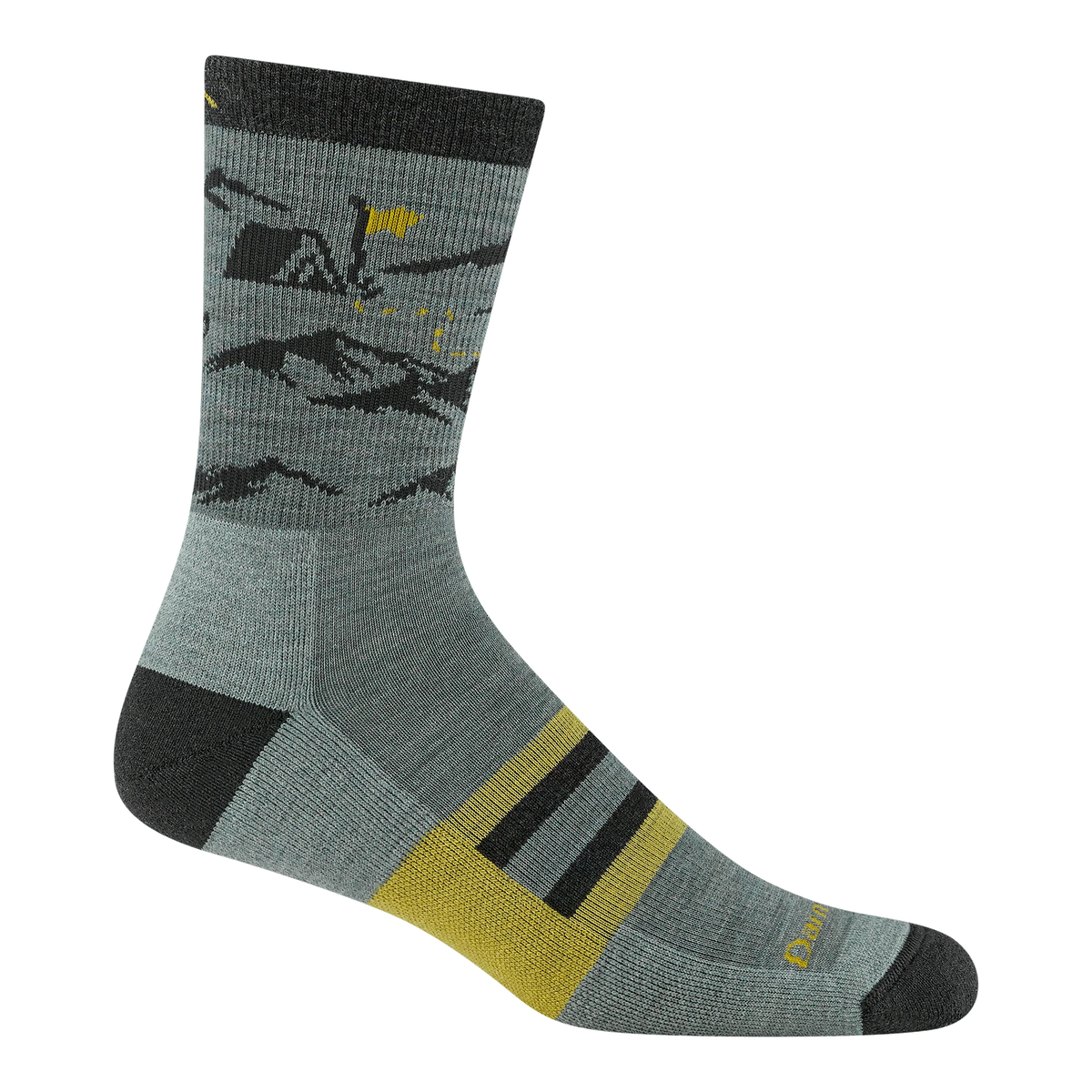 Men's Hike Hike Hut Micro Crew Midweight Hiking Socks