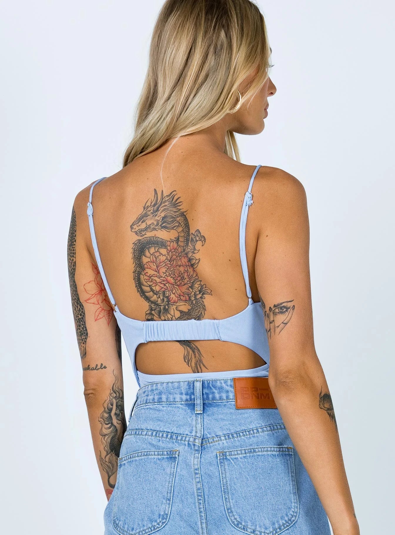 Bow Bodysuit Blue