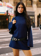 Sonelle Knit Mini Dress Navy