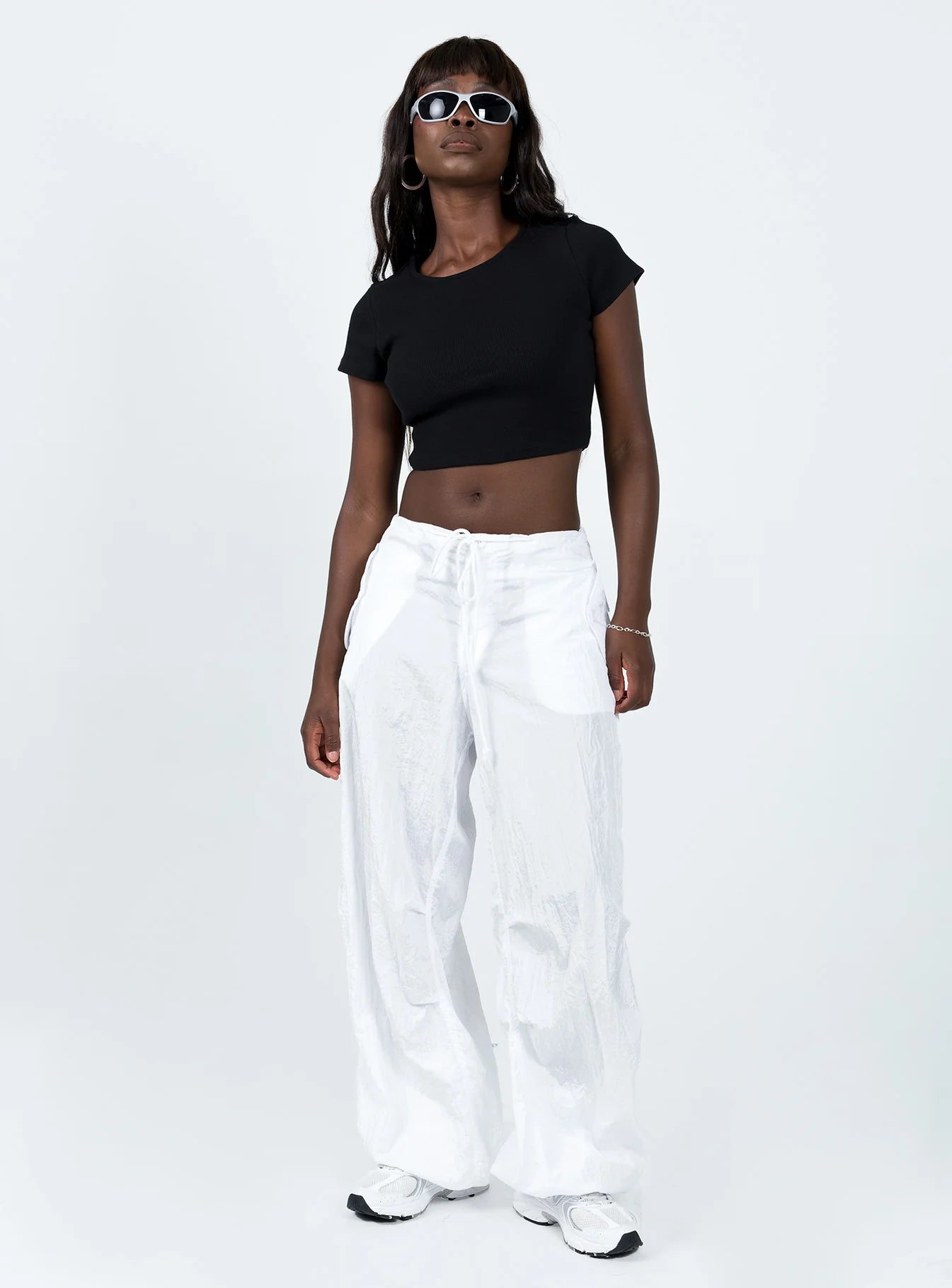 Classic Crop Tee Black Tall