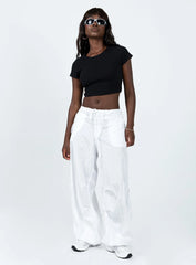Classic Crop Tee Black Tall