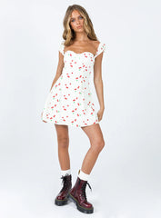 Rozalia Mini Dress White Multi