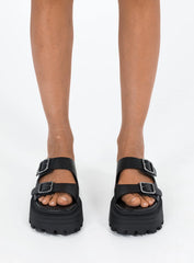 Windsor Smith Reach Sandals Black