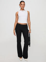 Fitzy High Neck Top White