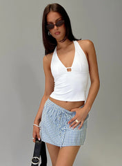 Impress Me Halter Top White