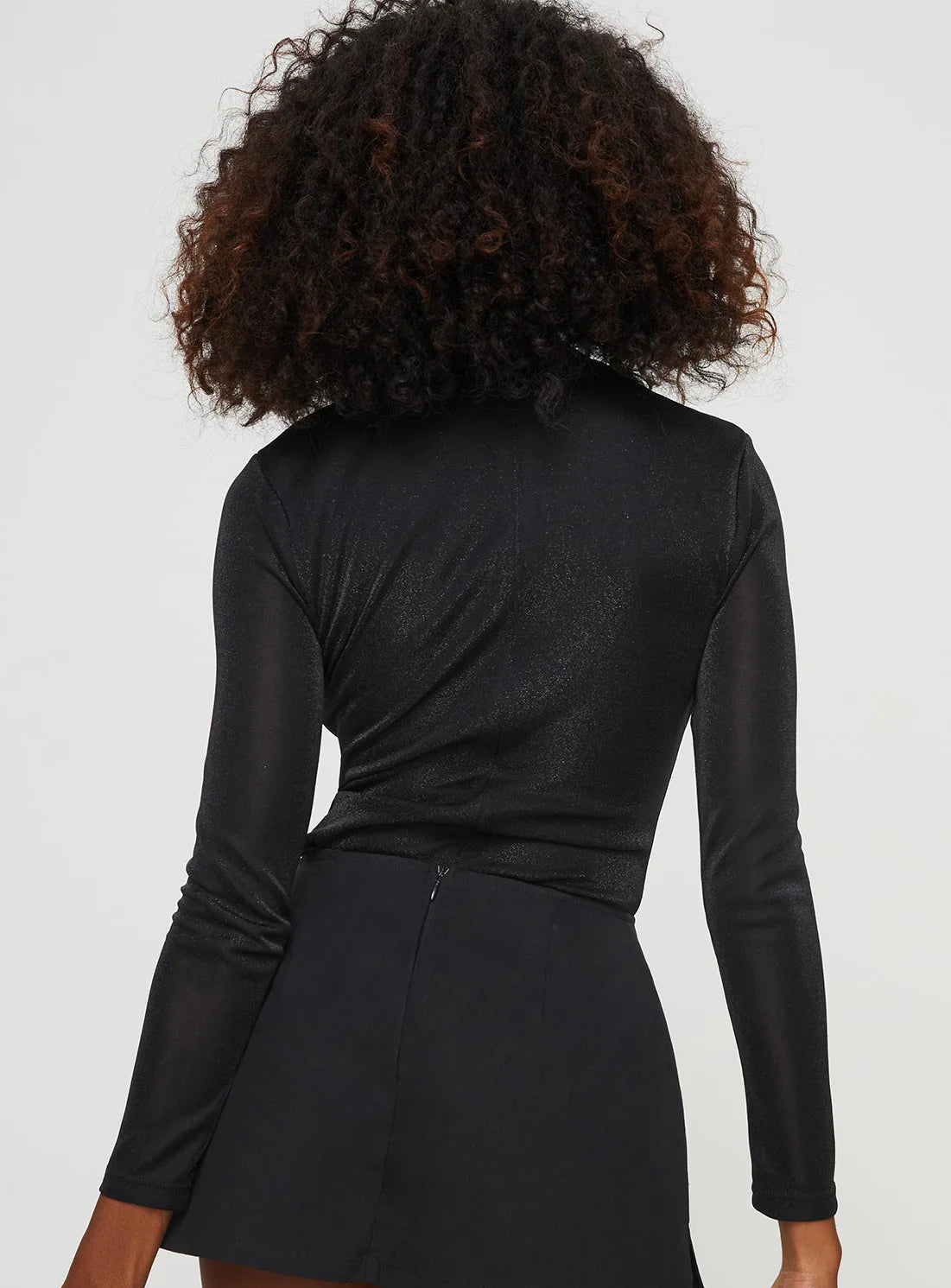 Knighton Long Sleeve Bodysuit Black
