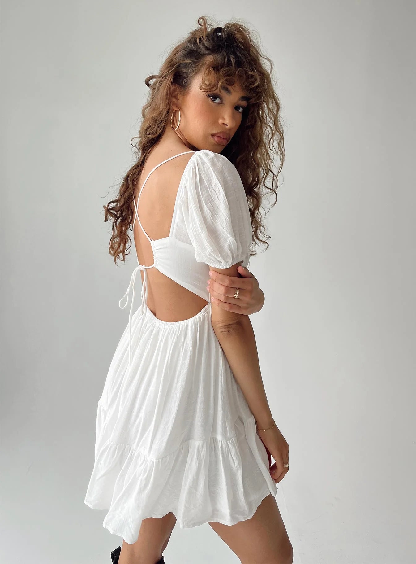 Ethan Mini Dress White
