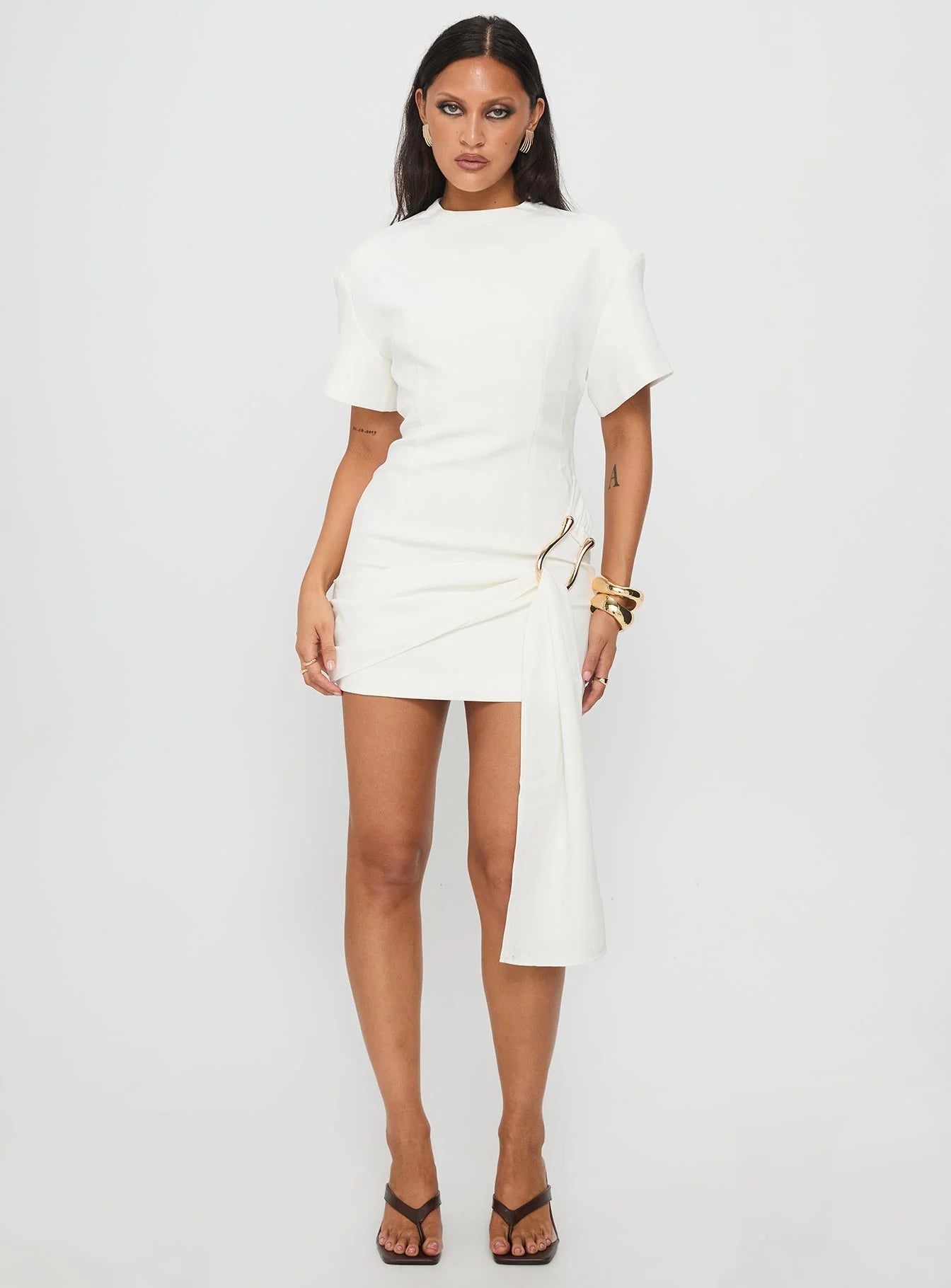 Martini Mini Dress Porcelain