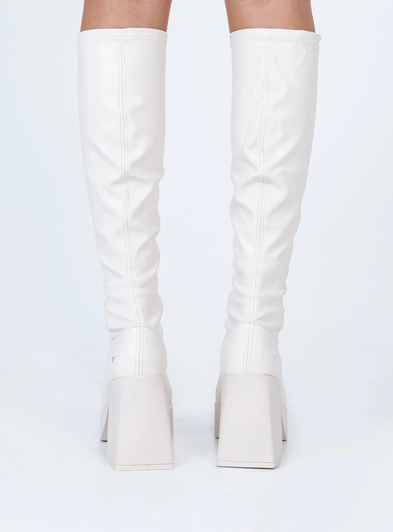 Windsor Smith BadGirls Buttermilk Stretch Sock Boots