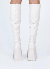 Windsor Smith BadGirls Buttermilk Stretch Sock Boots