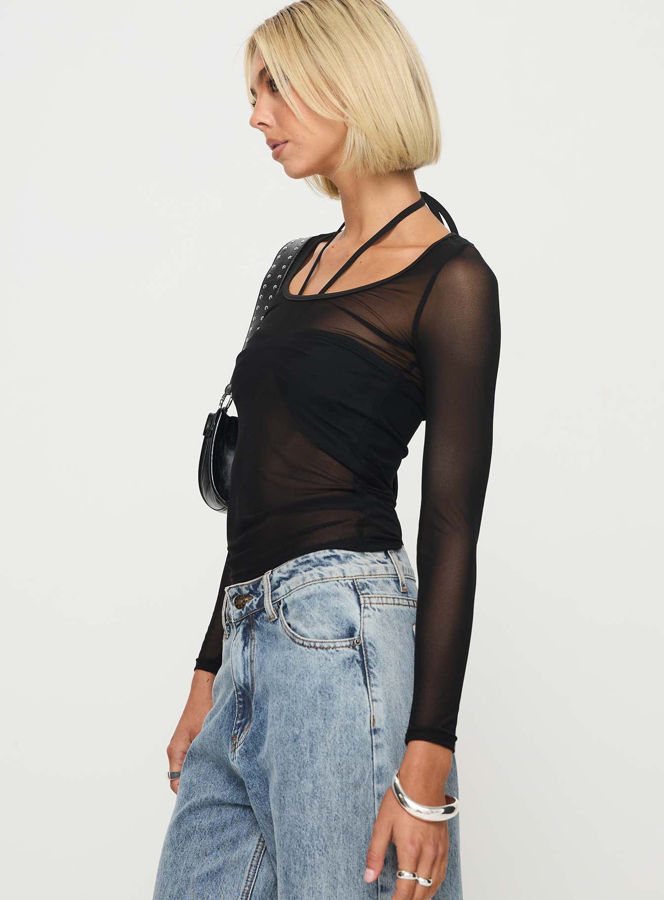 Bowsie Long Sleeve Top Black