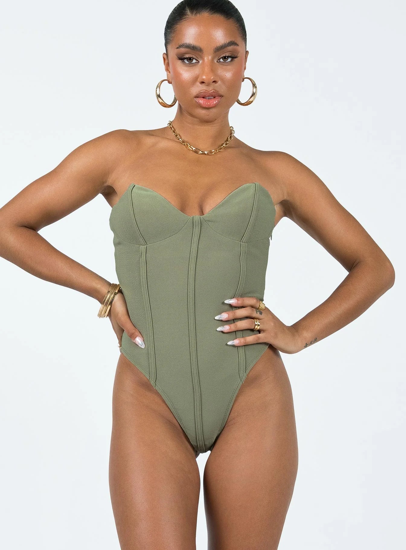 Marishka Bodysuit Khaki