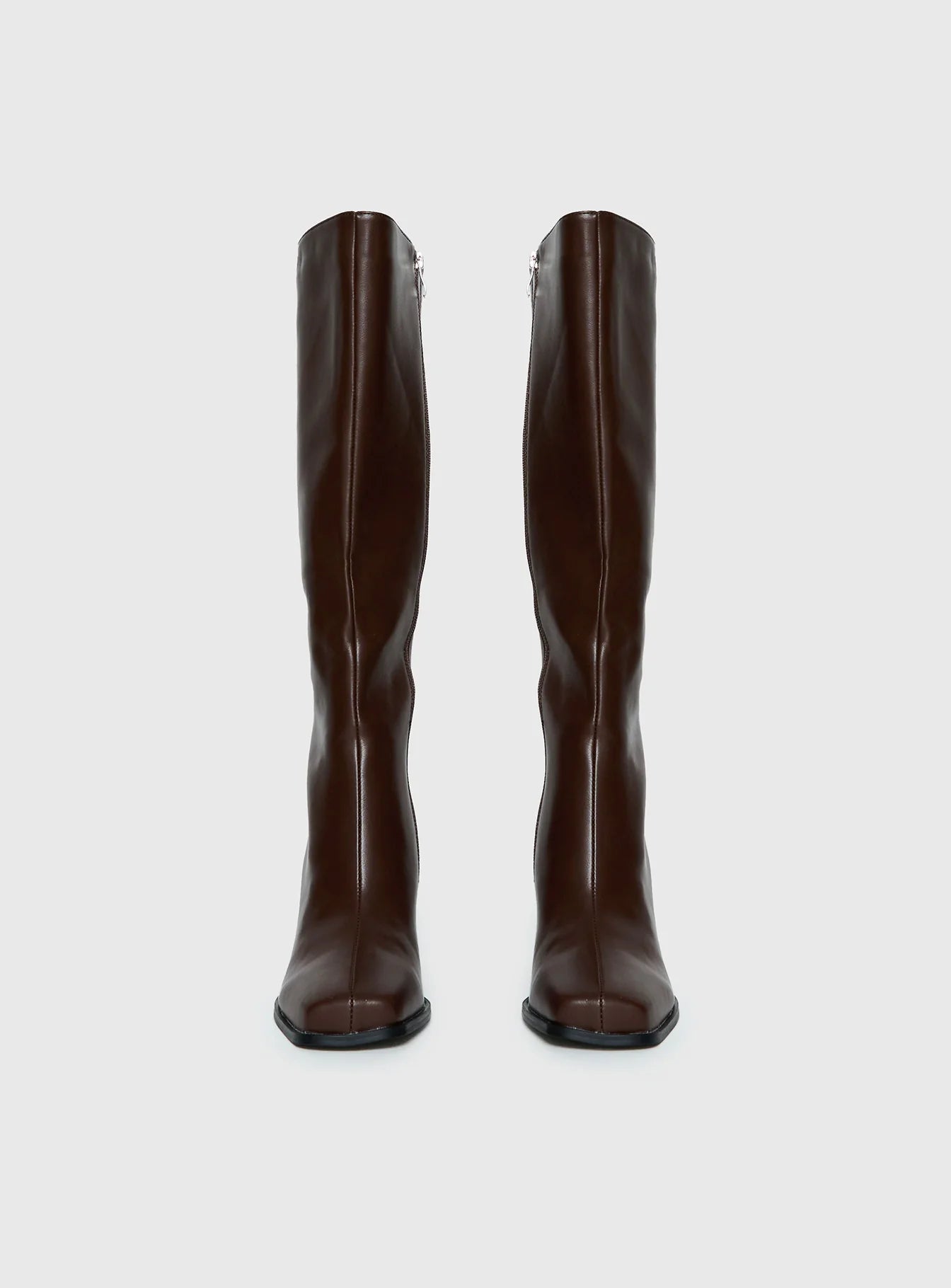 Renzo Knee High Boots Brown