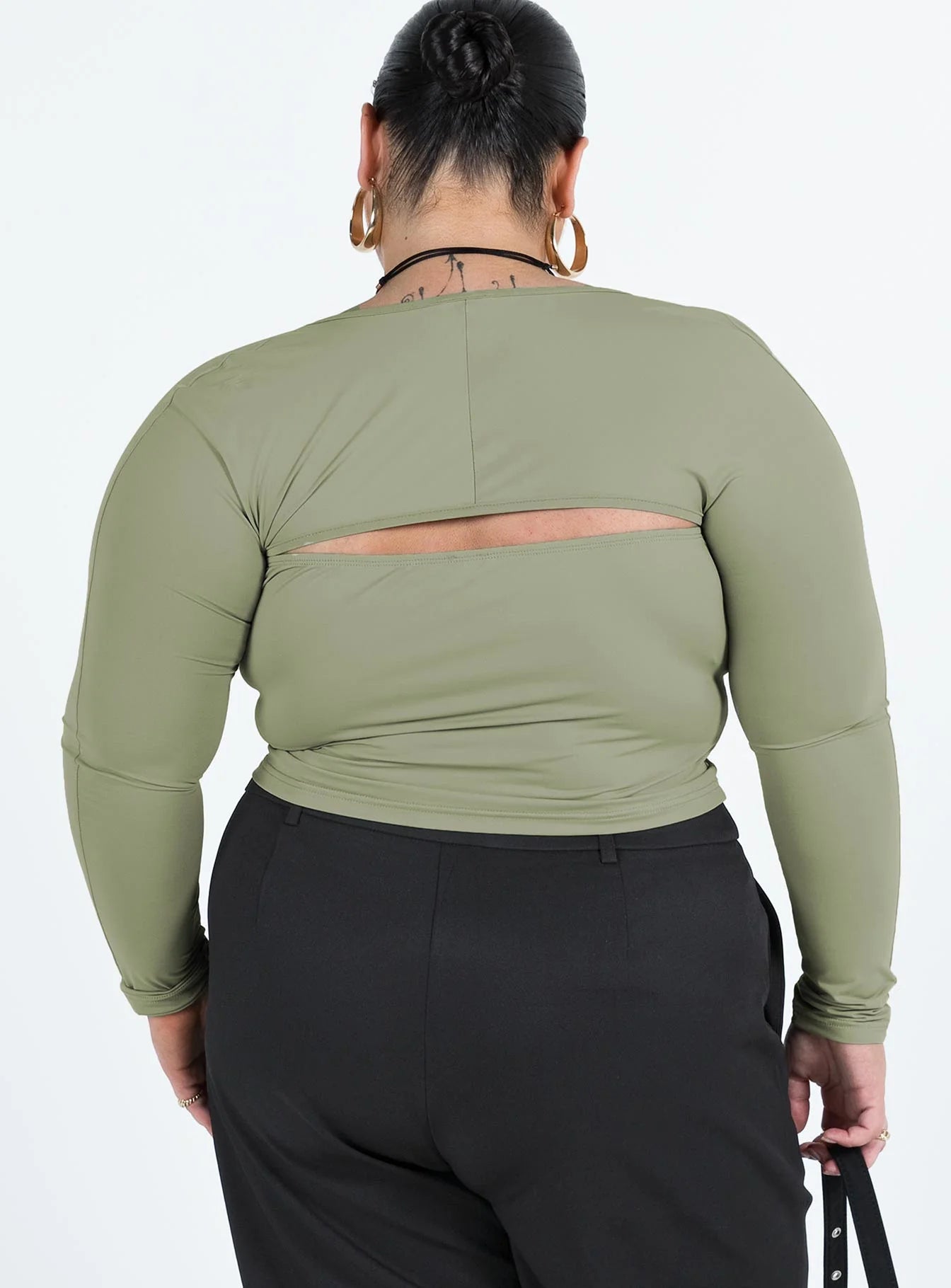 Moran Two Piece Bolero Top Sage Curve