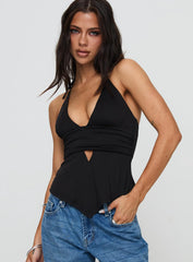 Averee Halter Top Black