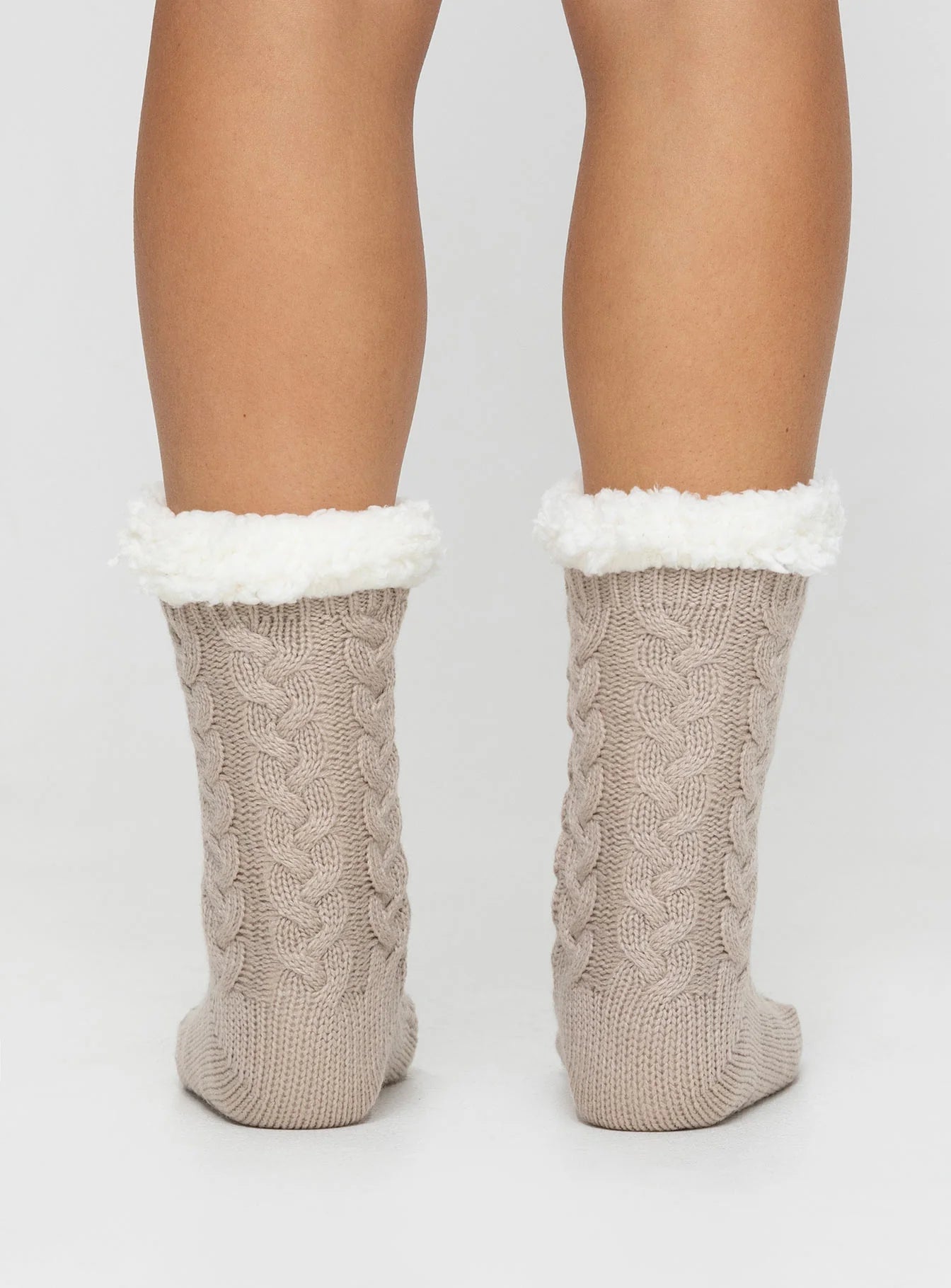Warm Up Socks Beige