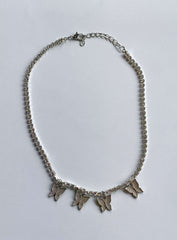 Stellan Butterfly Necklace Silver