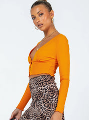 Angelo Long Sleeve Top Orange