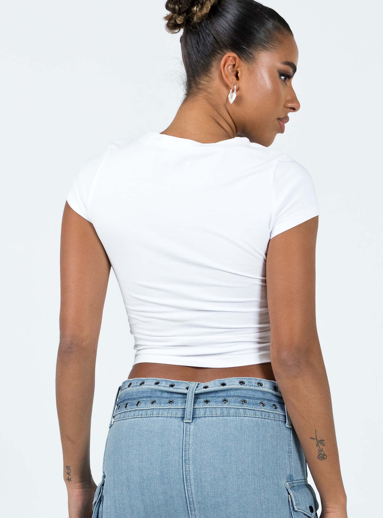 Bisou Top White / Pink